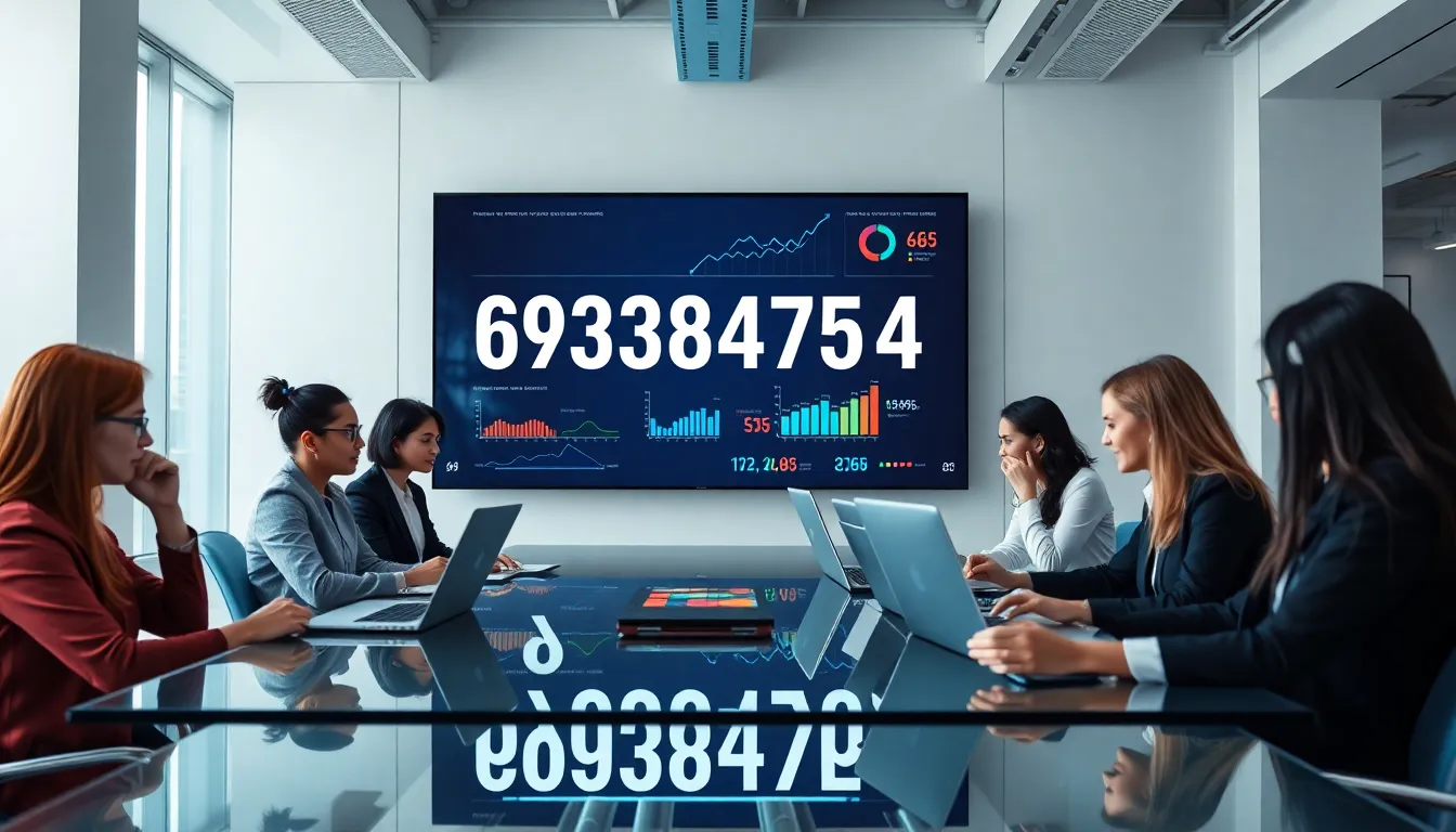 professionals discussing data significance in a modern office.